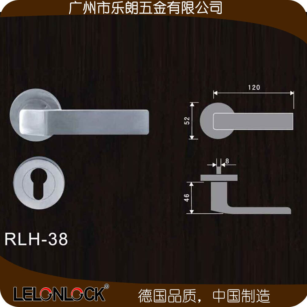 RLH-38 歐式精鑄實心室內(nèi)門鎖把手