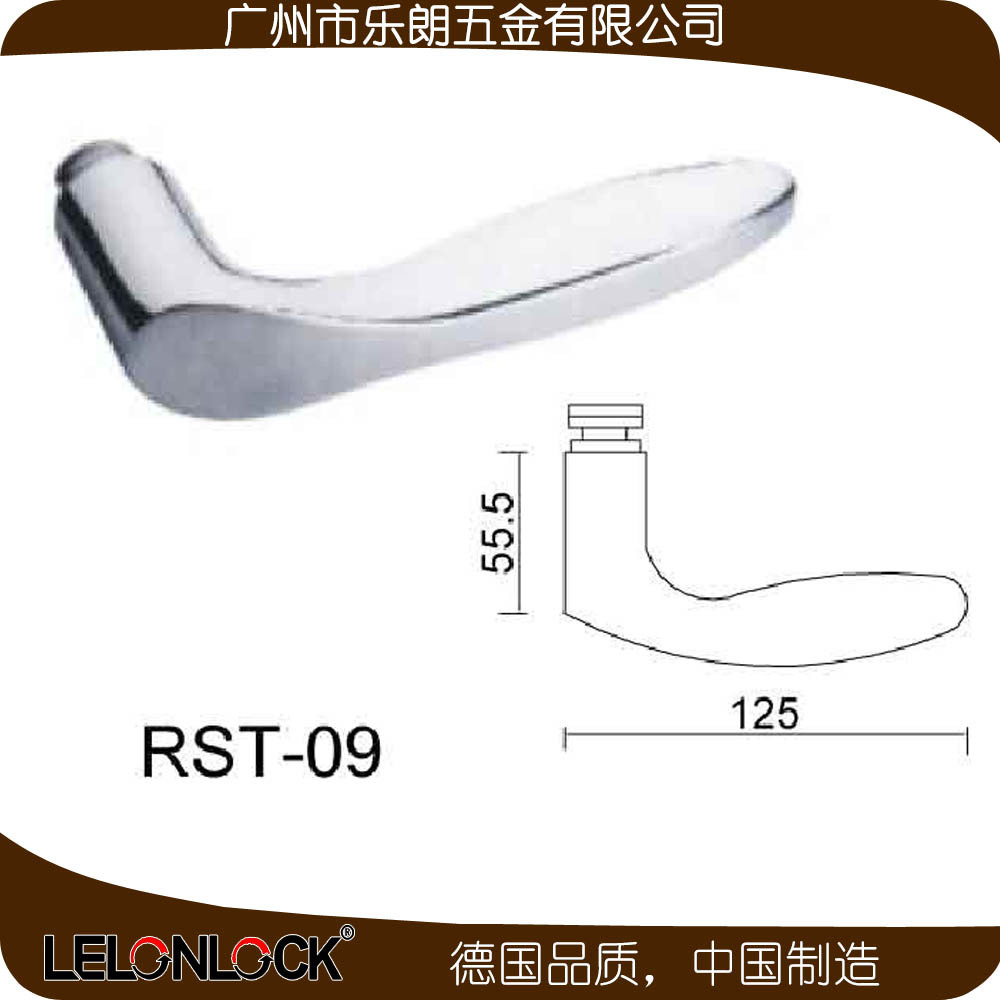 樂朗五金RST-09 歐式房門鎖不銹鋼沖壓把手