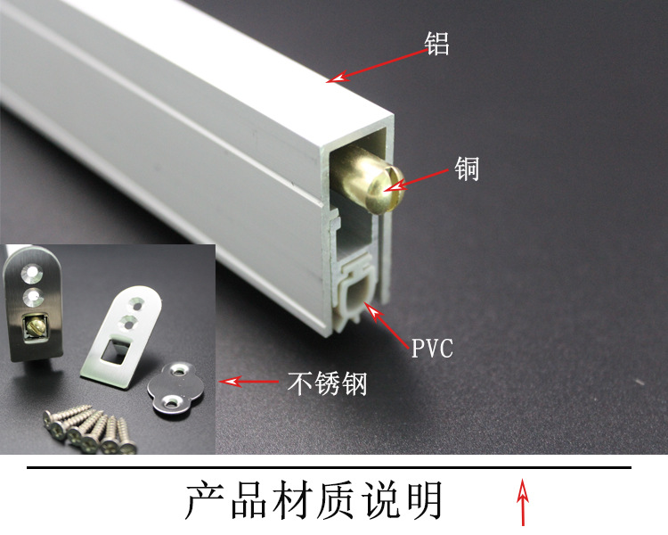 樂朗五金RDA-31 新型鋁型材隔音密封條