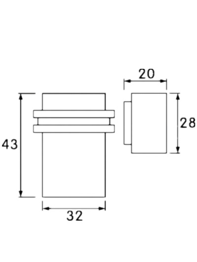 樂朗五金RDA-231 純銅門吸